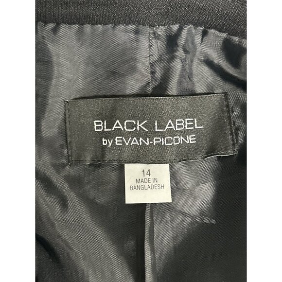 Evan PICONE Classic Black Blazer, Size 14 - Picture 3 of 12